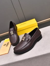 fendi cuir chaussures pour homme s_12b423b